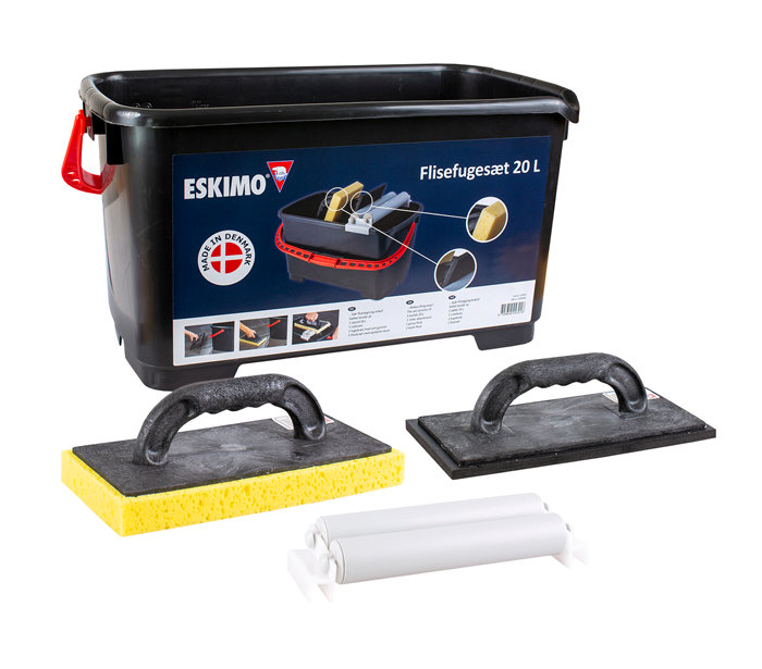 Flisefugesett profi med spann - Eskimo